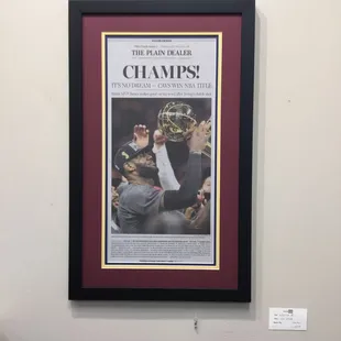 Sports memorabilia.