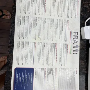 American menu
