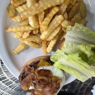 Bacon Egg and Cheese Burger