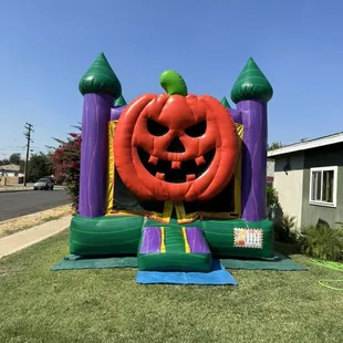Bounce house with pumpkin Halloween  2024