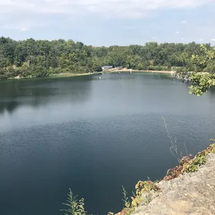 The swim area it's at the far end of this picture.