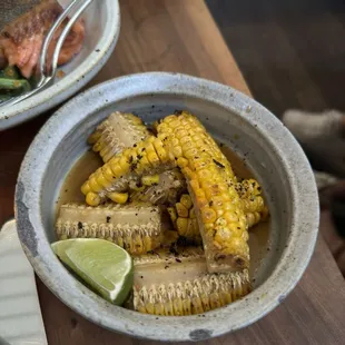 Corn riblets (part of chef&apos;s tasting menu)