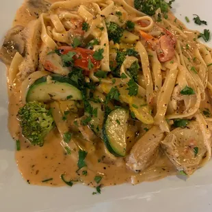 Pasta Primavera with chicken