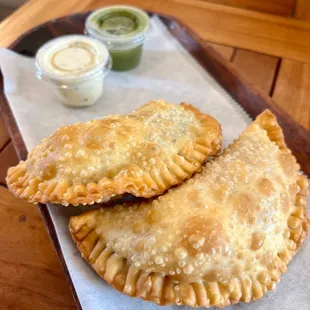 Beef Empanada &amp; Shredded Chicken &amp; Corn Empanada