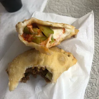 White Flour Pepperoni and Peppers Pizza