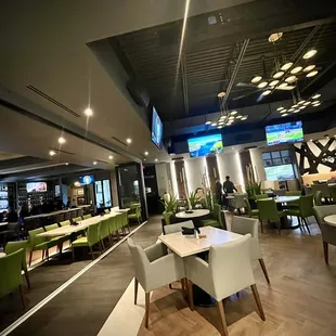 Bar &amp; salon view.