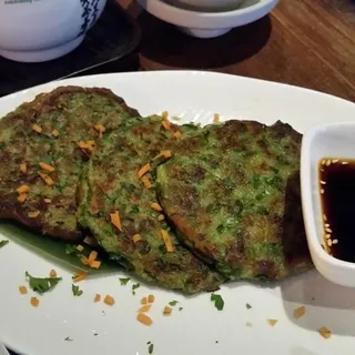 Wheat Free Leek Pancakes