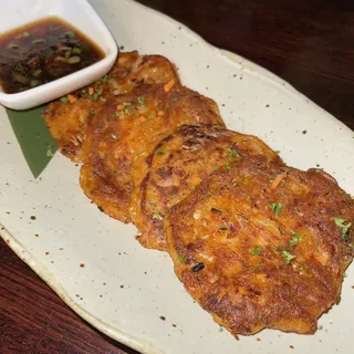 Spicy Kimchi Pancakes