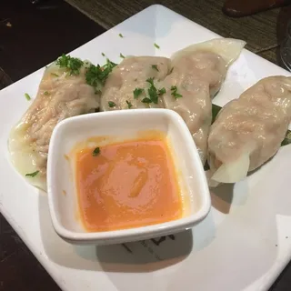 Spicy Kimchi Dumplings