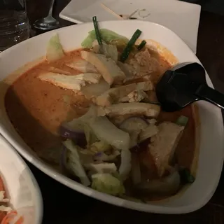 Penang Noodles in Spicy Curry & Coconut Broth