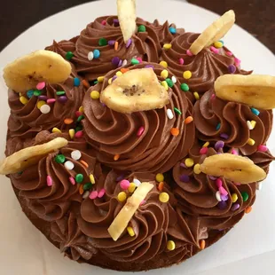 "That Nutella is B.A.N.A.N.A.S." 5 in Mini Cake "party of 2."