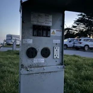 Electric box at their campsites