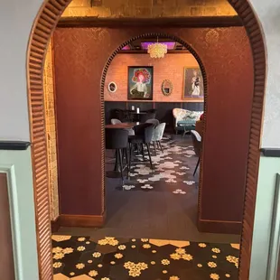 Entrance to the wine bar