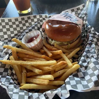 Juicy Lucy with Fries
