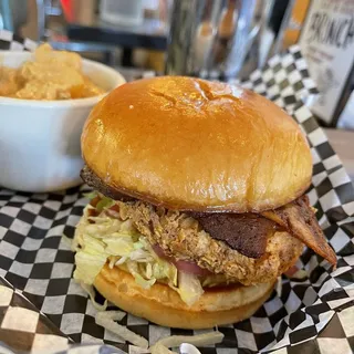 Hunny Dijon Chicken Sandwich with Fries