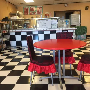 interior, pizza