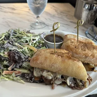 Ribeye French Dip and substituted salad for fry&apos;s.