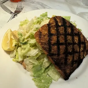 Blackened Salmon Caesar Salad