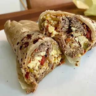 Machaca Breakfast burrito! Tasty!