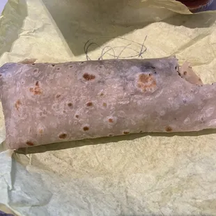 Is this even a burrito, my wisdom teeth has more filling than this.