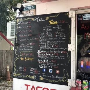 Their menu- you can text ahead with your order!