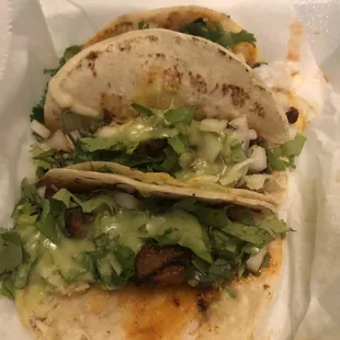 Al Pastor tacos- I ate my Barbacoa first!