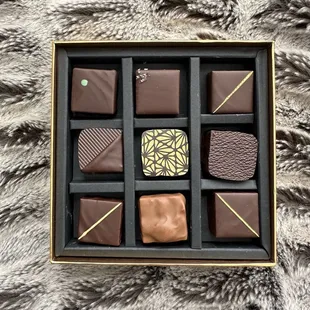We hand picked 9 chocolates to take home