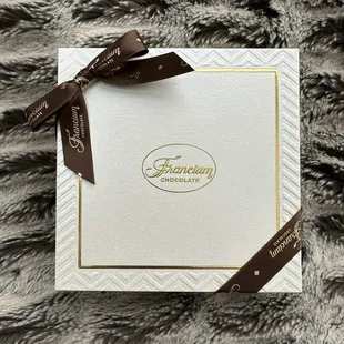 Lovely box the 9 chocolates we selected come in