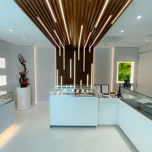 the interior of a chocolate shop