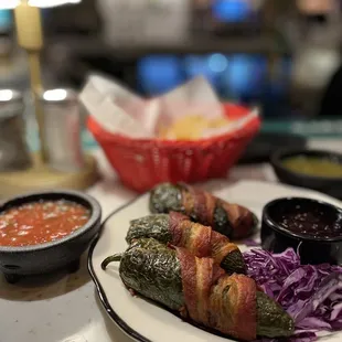 Bacon wrapped jalapeños