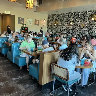 diners seated at tables