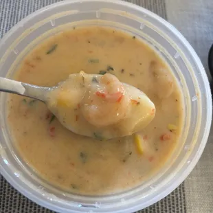 Shrimp and corn chowder