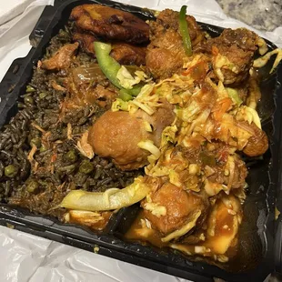 a meal in a plastic container