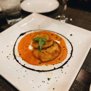 a plate of food on a table