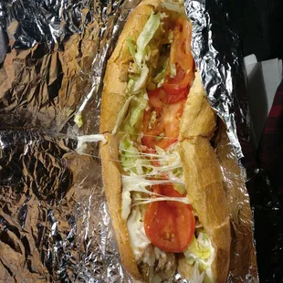 Chicken steak sub, very good tasting