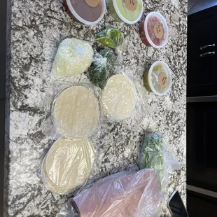 This is what came in the bag..plus fresh tortilla chips