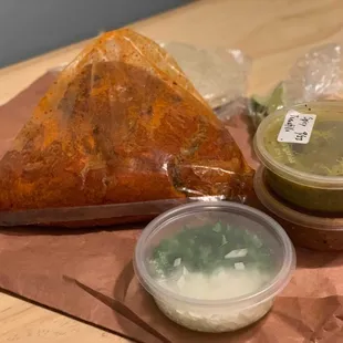 the contents of a sandwich