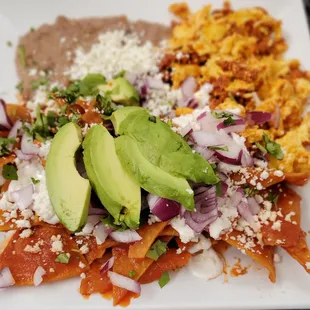 Best Mexican Breakfast.  I have had I awhile.  Chorizo con huevos,chilaquiles, frijoles, Chingon...