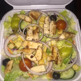 Grilled chicken salad