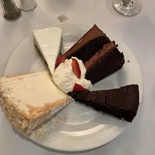 An assortment of desserts for our anniversary.