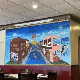 Dining room mural