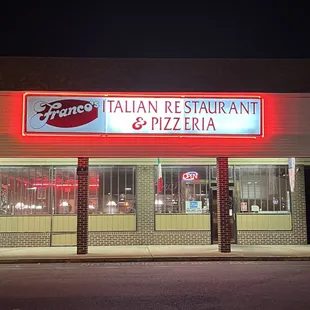 Front of the restaurant