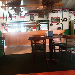 Empty salad bar