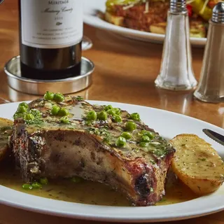 Pork Chop Vesuvio