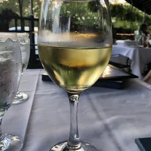 COLD wine .. big portion.... 5 star!