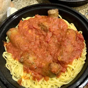 Single Spaghetti with Sausage!