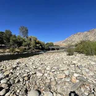 River behind the camp ground