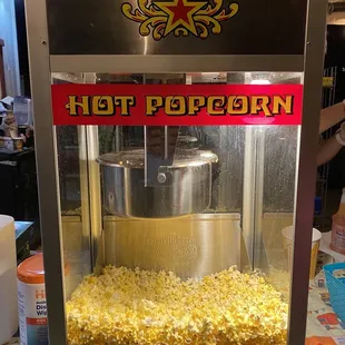 Popcorn is available to purchase during movie!