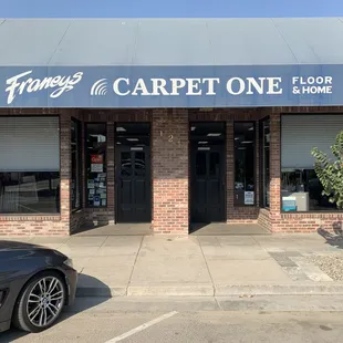 the front of the store