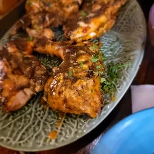 Whole Grilled Chickens. Mild + garlic sauces. Very tasty
